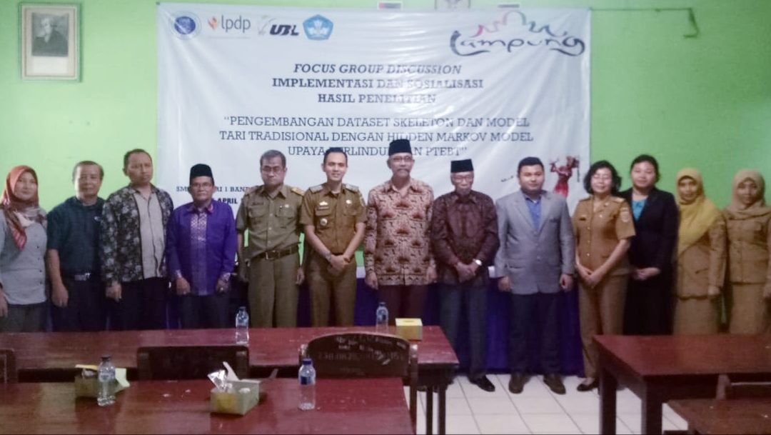 UBL, PPTIK ITB dan Disdikbud Lampung Implementasikan dan Sosialisasi Sistem Pembelajaran Interaktif Tari Sigeh Penguten