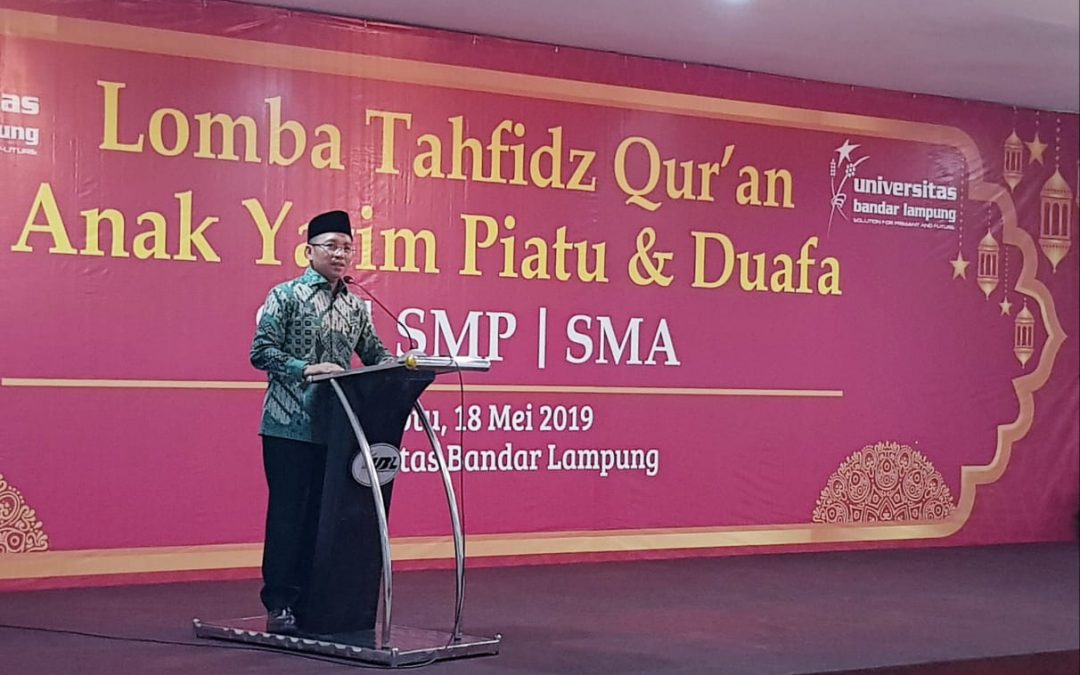 Tingkatkat Syiar Al Qur’an, UBL Gelar Lomba Tahfidz Qur’an Bagi Anak Yatim Piatu dan Duafa