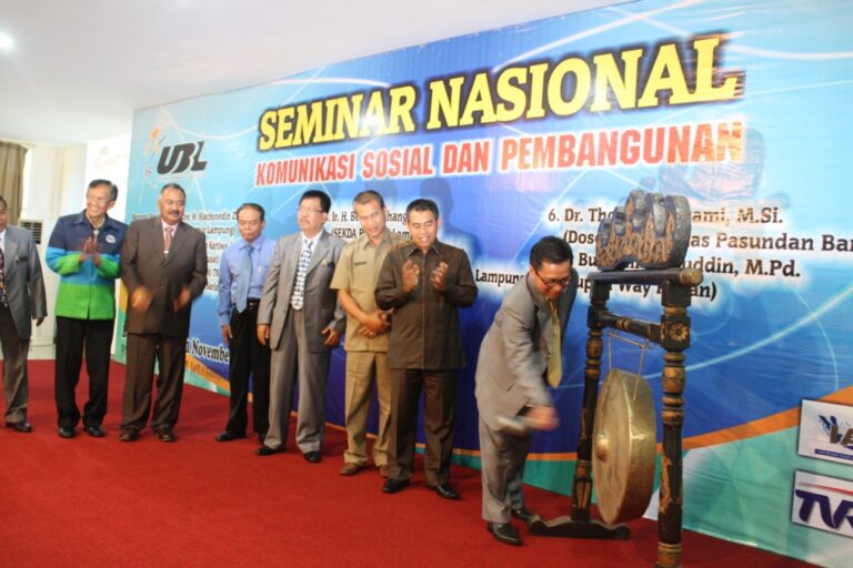 UBL Gelar Seminar Nasional Komunikasi Sosial Dan Pembangunan