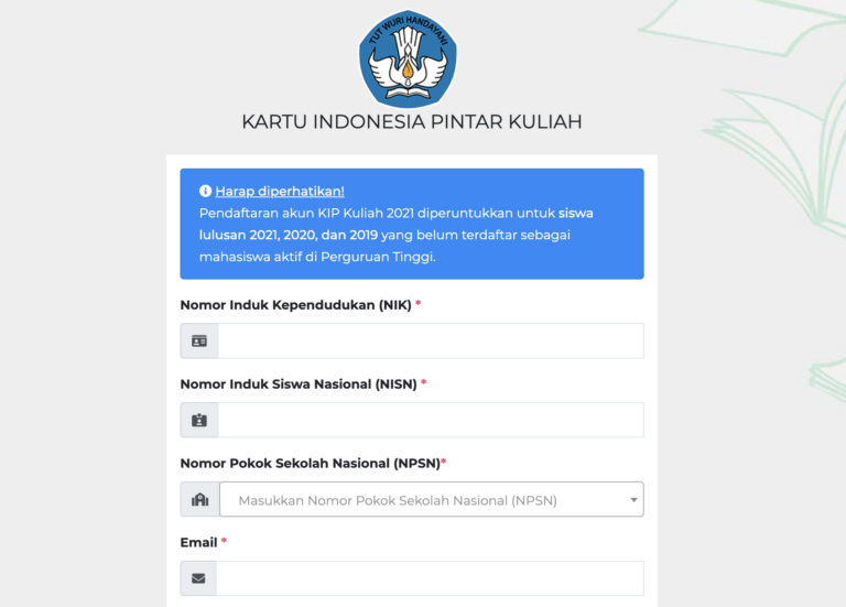 Langkah-Langkah jadi Peserta Penerima Bantuan KIP Kuliah