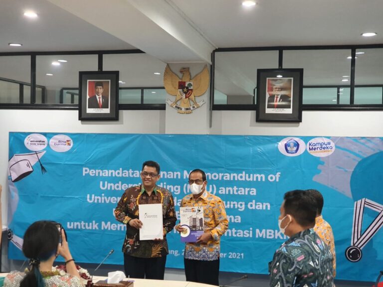 Sinergi Universitas Bina Darma Palembang dan Universitas Bandar Lampung Dalam Program Kampus Merdeka