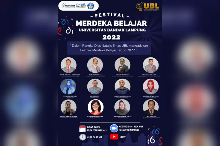 Rangkaian Dies Emas, UBL Akan Gelar Festival MBKM 2022