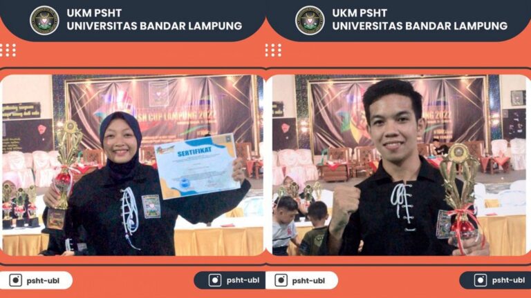 2 Mahasiswa UBL Juara SH Cup Provinsi Lampung 2022