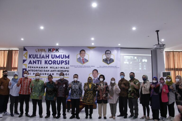 UBL Gelar Kuliah Umum Anti Korupsi Bersama KPK