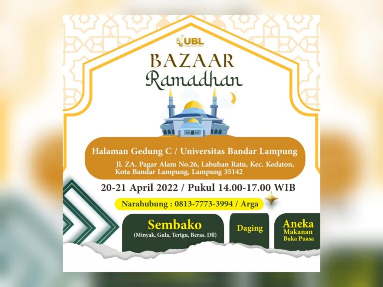 Naiknya Harga Sembako, UBL Gelar Bazaar Ramadhan Bentuk Kepedulian Terhadap Sesama