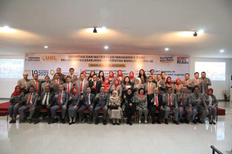 UBL Gelar Orientasi dan Matrikulasi Progam Doktor Manajemen Perdana dan Pascasarjana 2022