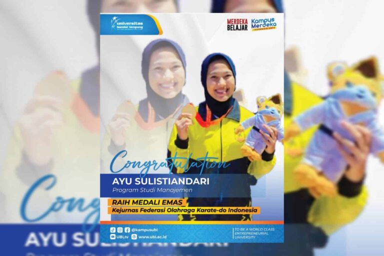 Mahasiswi UBL Raih Mendali Emas Pada Kejurnas FORKI 2022