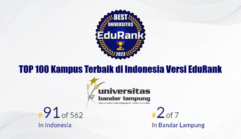 Keren! UBL Masuk TOP 100 Kampus Terbaik di Indonesia Versi EduRank