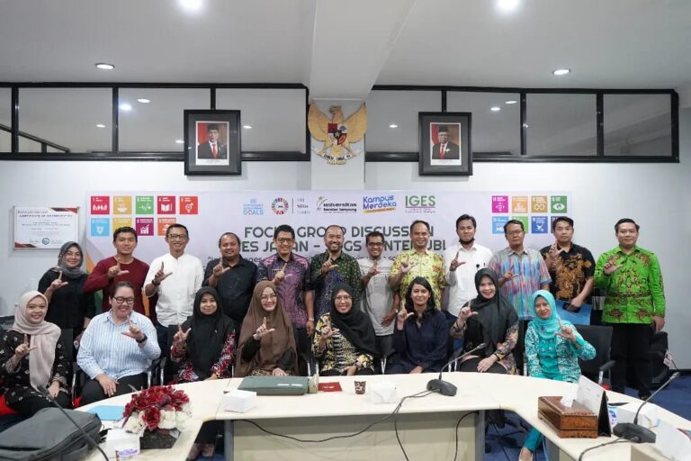 Bahas Isu Pembangunan Rendah Karbon di Lampung dan Indonesia, SDGs Center UBL Gelar FGD dengan IGES Jepang