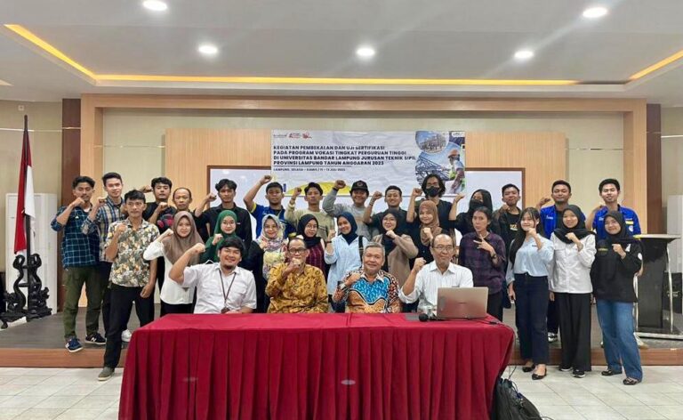 Fakultas Teknik UBL Fasilitasi Mahasiswa dan Alumni Sertifikasi Kompetensi Pelaksana Bangunan