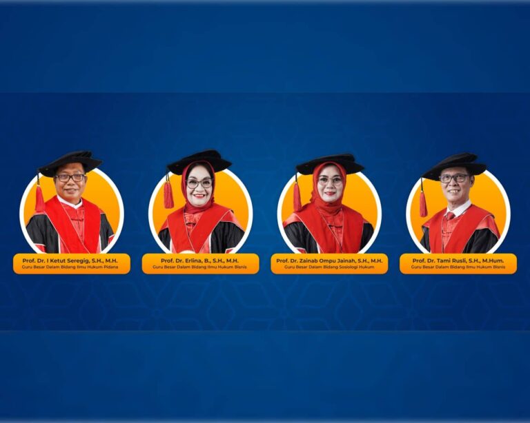 Pertama Dalam Sejarah LLDIKTI Wilayah II, 4 Guru Besar UBL Dikukuhkan Sekaligus