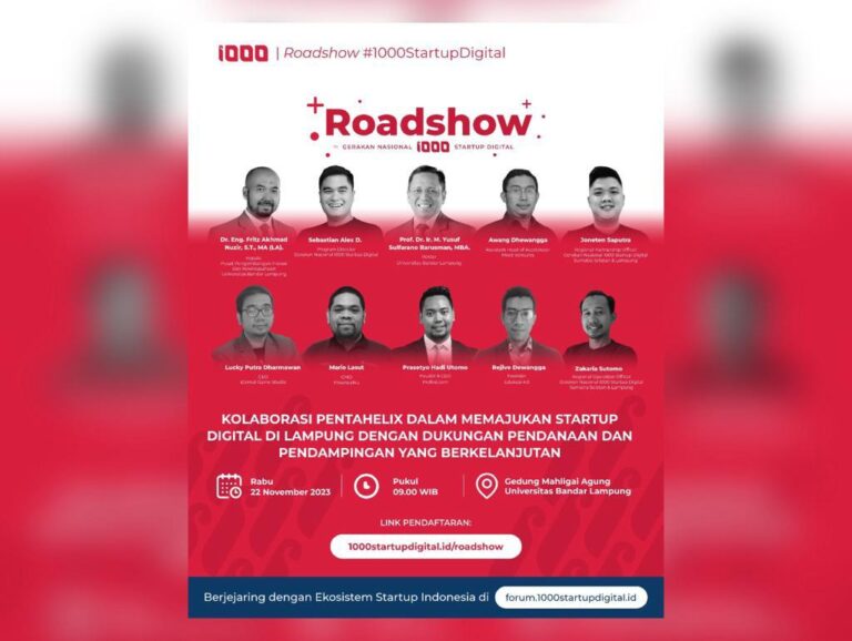 Gerakan Nasional 1000 Startup Digital Bakal di Gelar di UBL