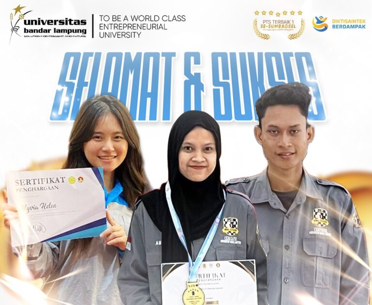 Mahasiswa Universitas Bandar Lampung Raih Prestasi di Ajang Pekan Olahraga Mahasiswa Provinsi (POMPROV) 2025 Cabang Olahraga Catur